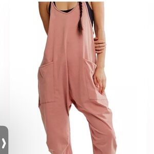 Free People Movement Hot Shot Onesie in Mauve Petal. Size small NWOT